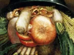 Handgeschnittenes Holzpuzzle - Arcimboldo Giuseppe: The Greengrocer