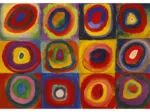 Handgeschnittenes Holzpuzzle - Kandinsky Vassily : Color Study