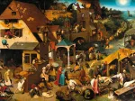 Handgeschnittenes Holzpuzzle - Flemish Proverbs