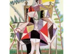 Handgeschnittenes Holzpuzzle - Picasso : Woman In The Garden