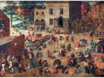 Handgeschnittenes Holzpuzzle - Bruegel : Children'S Games