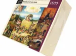 Handgeschnittenes Holzpuzzle - Bosch : La Charrette De Foin
