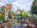 Handgeschnittenes Holzpuzzle - Le Bassin d'Alcazar, Manuel Garcia Y Rodriguez