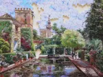 Handgeschnittenes Holzpuzzle - Le Bassin d'Alcazar, Manuel Garcia Y Rodriguez