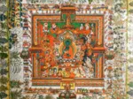 Handgeschnittenes Holzpuzzle - Tibetan Art : Medicine Mandala