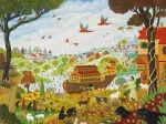 Handgeschnittenes Holzpuzzle - Noah'S Ark