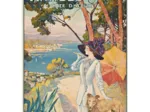 Handgeschnittenes Holzpuzzle - Plm Poster: Antibes