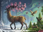 Der Hirsch als Frühlingsbote