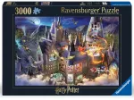 Blick auf das Schloss Hogwarts / Harry Potter