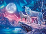 Wolf im Mondlicht - Glow in the Dark