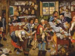 Brueghel Pieter der Jüngere: Bezahlung des Zehnten, 1617-1622