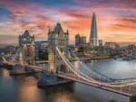 Londoner Abenddämmerung
