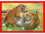 Puzzle 4 En 1 - Mutter und Baby Tiere