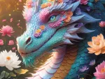 Bunter Drache