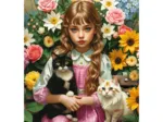 Das Mädchen mit den Katzen