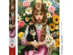 Das Mädchen mit den Katzen