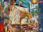 Tea Time - Leoparden im Maleratelier