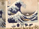 XXL Teile - Holzpuzzle - Die Große Welle Vor Kanagawa - Hokusai Katsushika