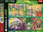 4 Puzzles - Die verdrehte Welt von Rick and Morty
