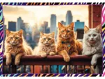4 Puzzles - Lustige Tiere
