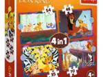 4 Puzzles - Mutiger König der Löwen