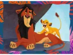 4 Puzzles - Mutiger König der Löwen