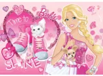 Extragroße Puzzleteile mit Pailletten - Barbie