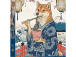 Pets as Art - Shiba Ramen-Meditation