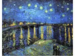 Puzzle aus Kunststoff - Vincent Van Gogh - Starry Night Over The Rhone, 1888