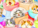Puzzle aus Kunststoff - Kayomi - Kittens in Capsule Machine